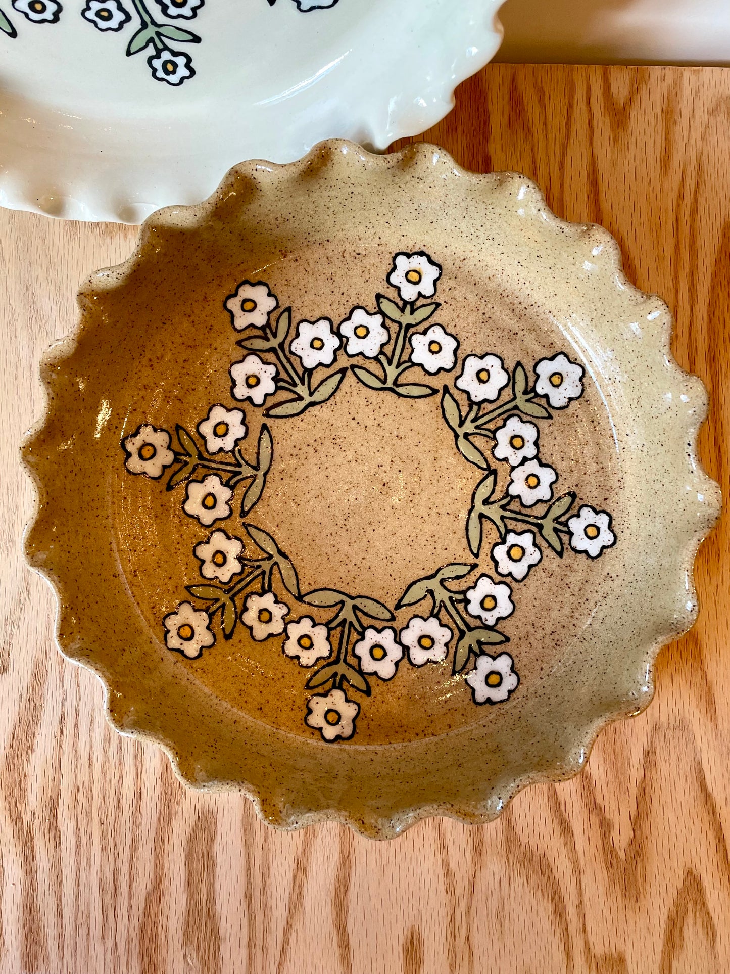 Speckled Wallflower Pie Plate *PRE-ORDER*