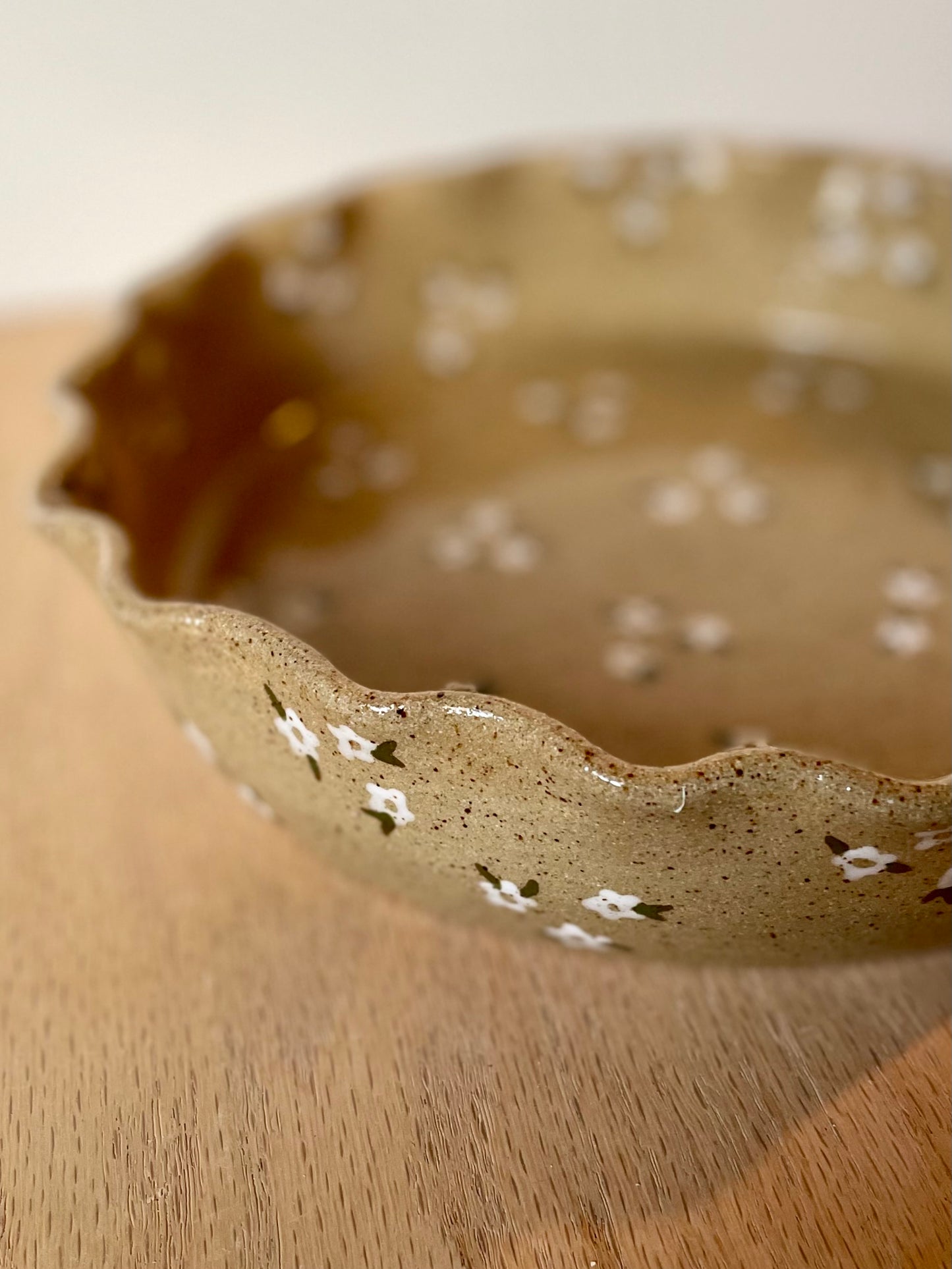 White blossom Pie Plate *PRE-ORDER*