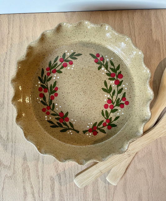 Mistletoe Pie Plate *PRE-ORDER*