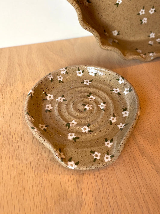 White Blossom Spoon Rest *PRE-ORDER*