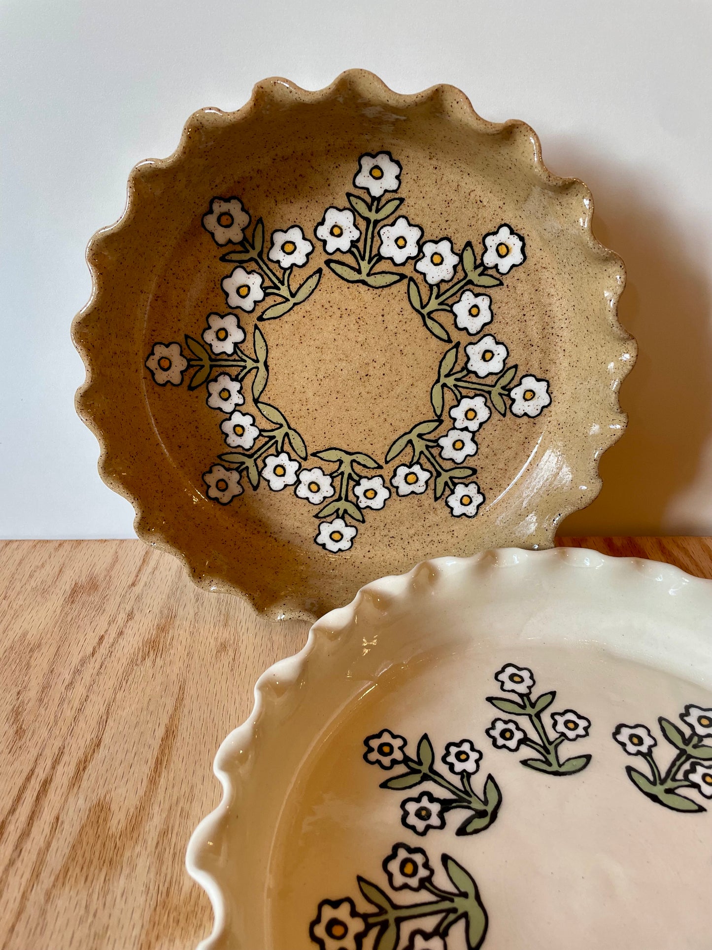 Speckled Wallflower Pie Plate *PRE-ORDER*