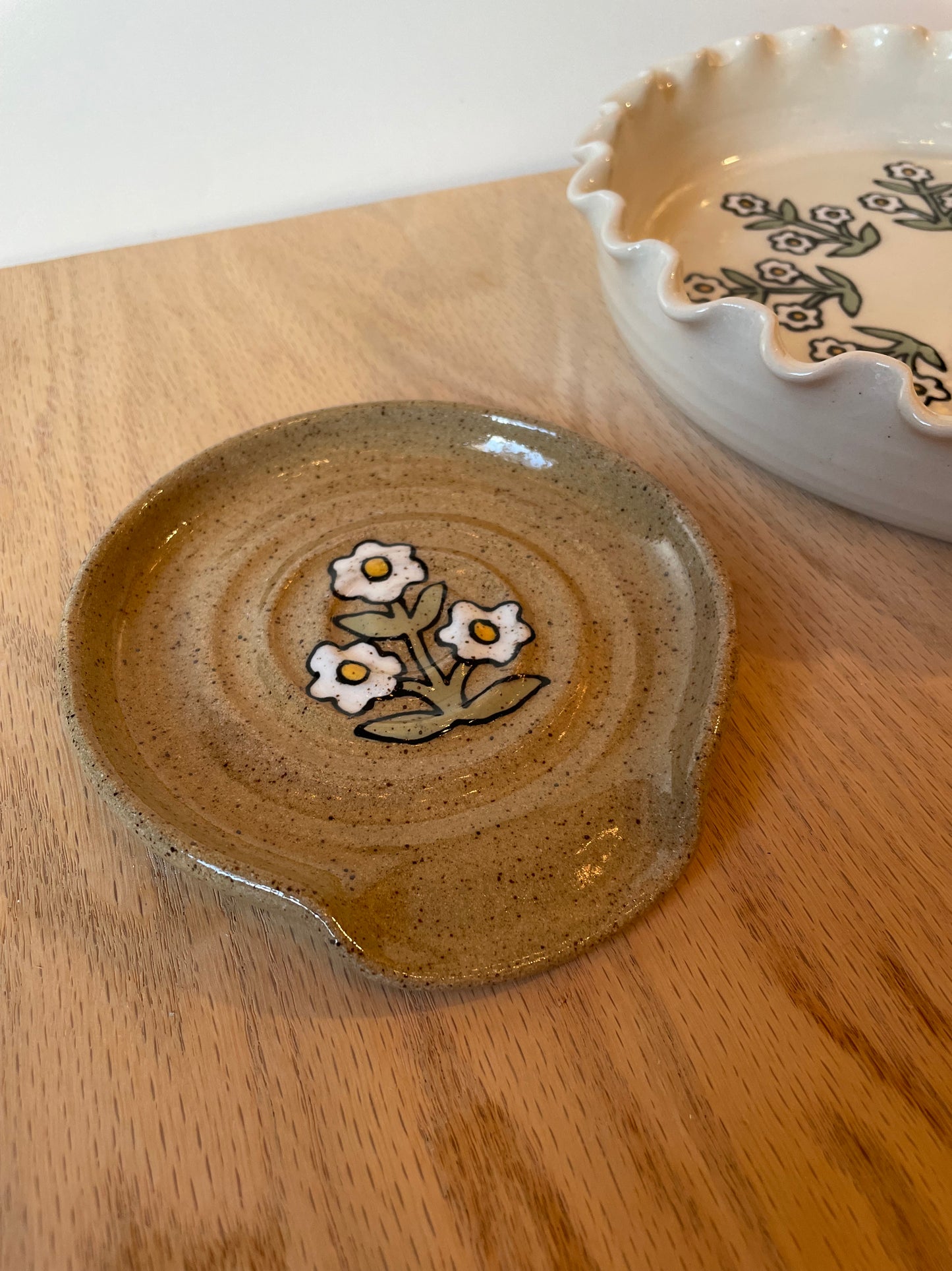 WHITE Wallflower Spoon Rest *PRE-ORDER*