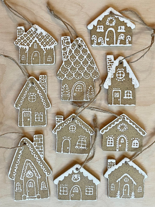 Gingerbread House Ornament- asst. *PRE-ORDER*