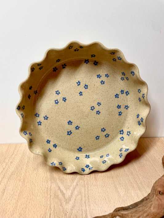 Speckled Forget-Me-Not Pie Plate *PRE-ORDER*